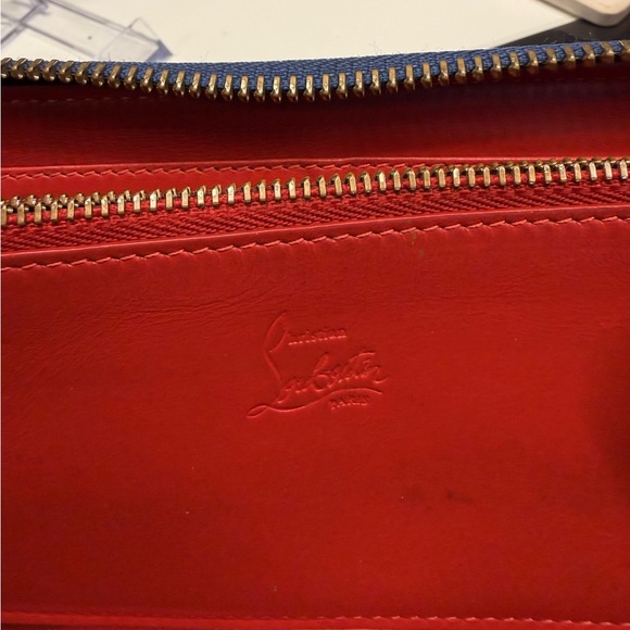 Christian Louboutin Pantone Spike China Blue Zip Wallet - Picture 6 of 7